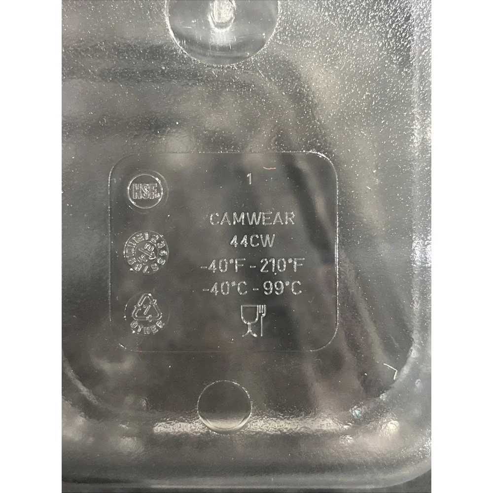 Cambro‎ Camwear 44CW135 Food Pan, 1/4 by 4-Inch, Clear
